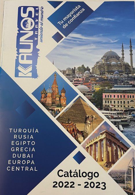 Múltiples opciones de Kaunos Travel en su manual 2022/2023.
