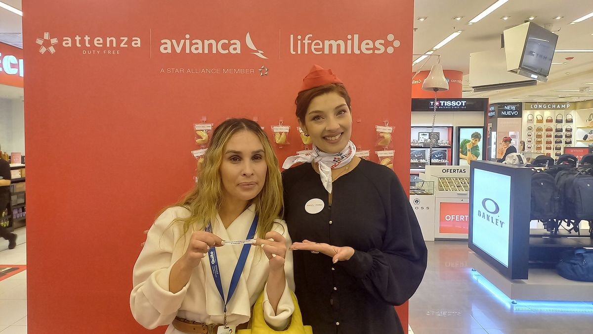 La influencer Doménica Cobo fue una de las invitadas al evento de Avianca.
