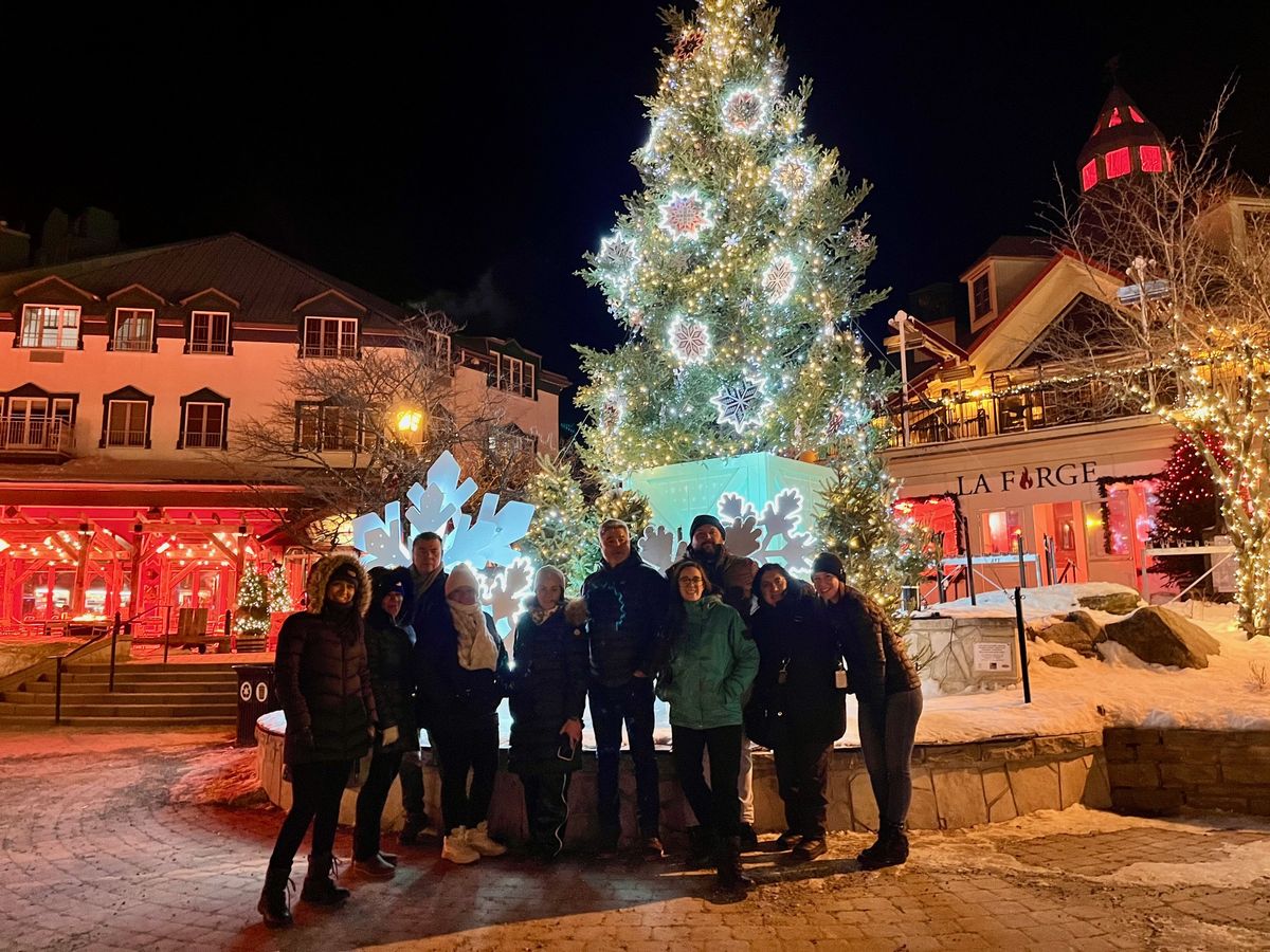 Participantes en el fam Vive la magia del invierno organizado por Bonjour Québec.
