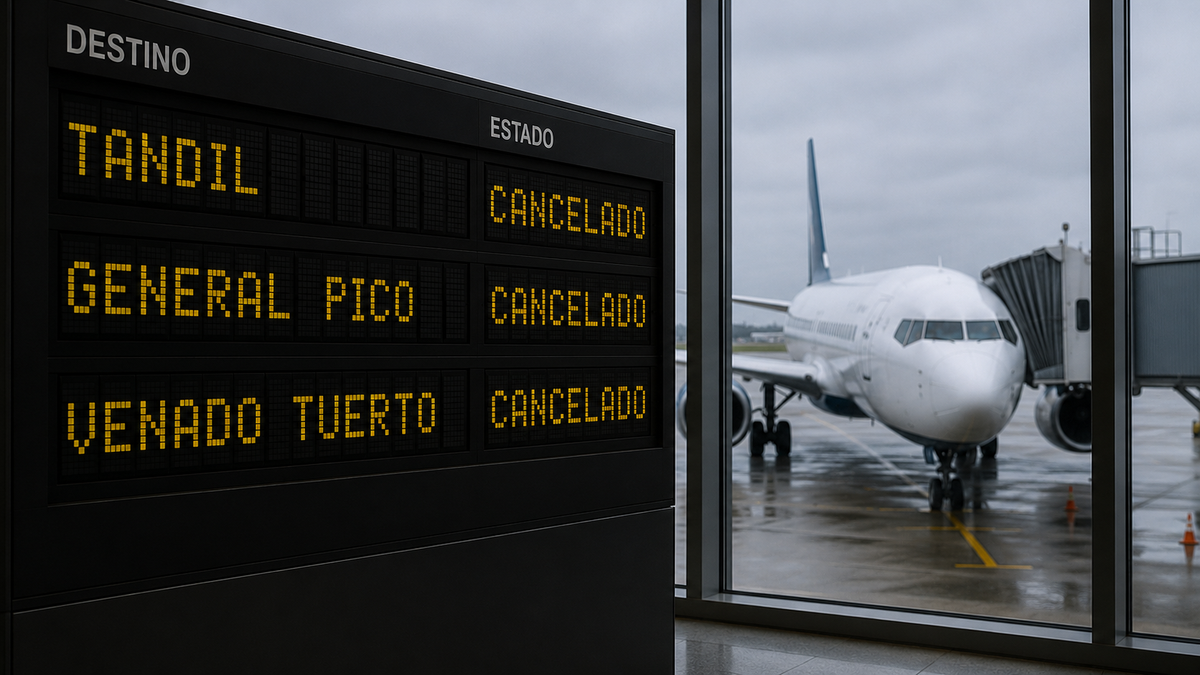 La baja demanda obliga a las aerolíneas a suspender vuelos en ciudades del Interior, reavivando el debate por la conectividad aérea regional en Argentina.