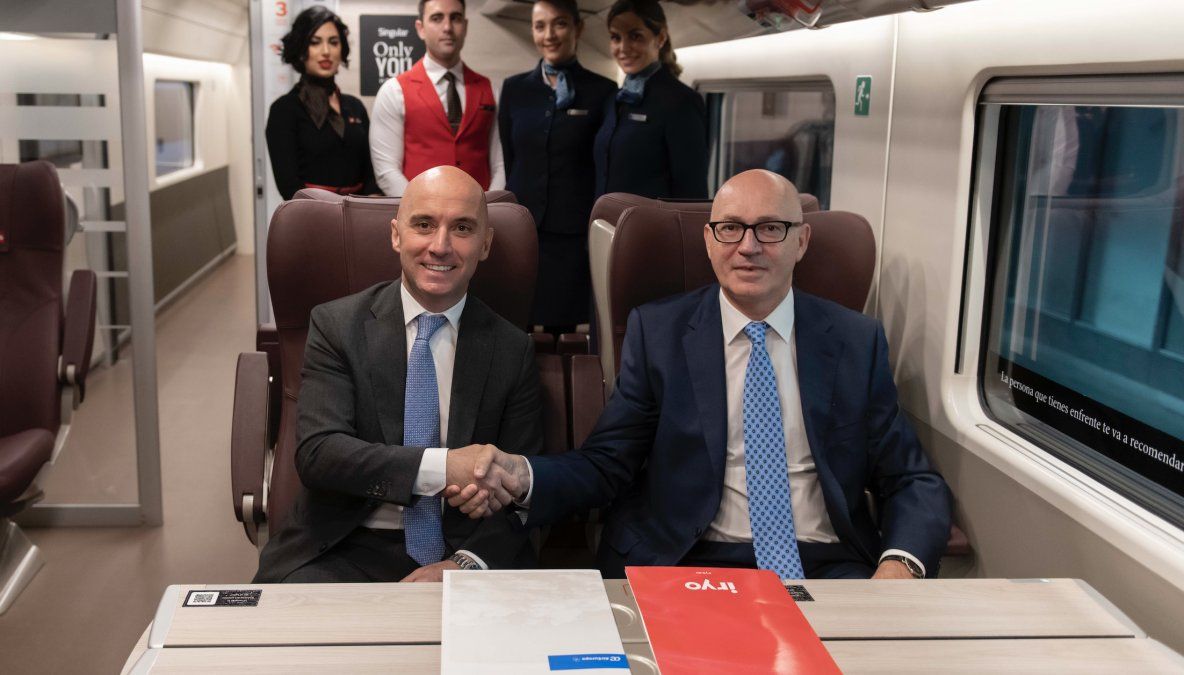 Simone Gorini, CEO y General Manager de iryo, y Jesús Nuño de la Rosa, CEO de Air Europa.