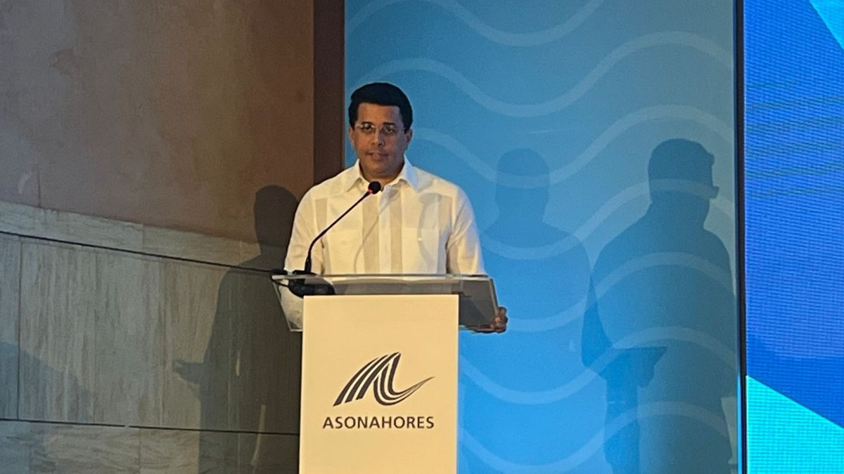 David Collado, ministro de Turismo de República Dominicana, en la inauguración del DATE República Dominicana 2025.