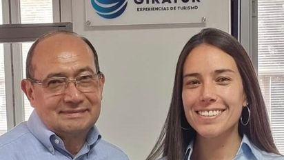 Francisco Rodríguez, director y María Alejandra Rodríguez, subdirectora de Giratur.