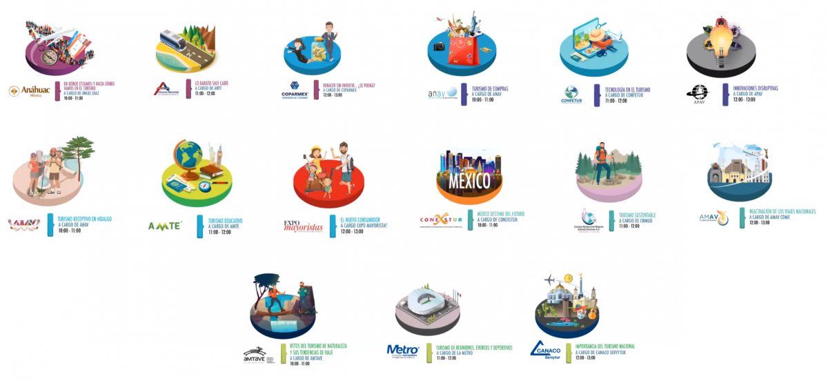 Las ponencias a exponer en la #SemanaDeLasAgencias de GMA, en colaboraci&oacute;n con Sectur.