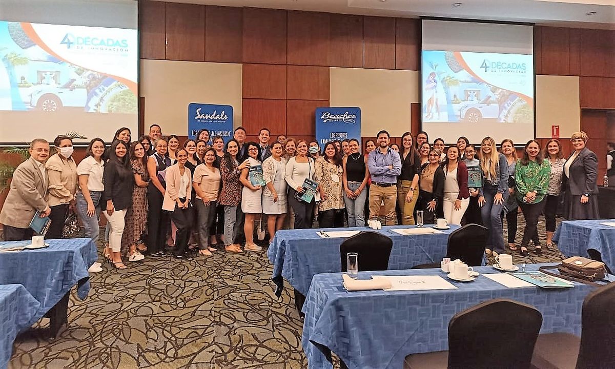 Parte del equipo comercial de Sandals llegó a Guayaquil este 8 de septiembre para certificar a 50 agentes de viajes aliados en dicha ciudad.