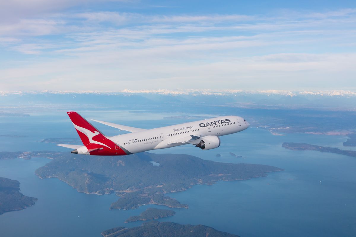Qantas volvió a volar a Santiago luego de dos años. 