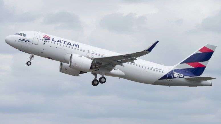 Uno de los Airbus A320NEO de Latam Airlines Group.