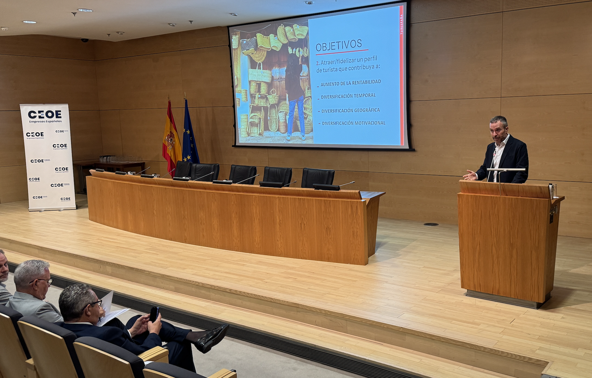 Jornadas Turismo & Sostenibilidad organizadas por la CEOE en la Secretaría de Estado de Turismo.