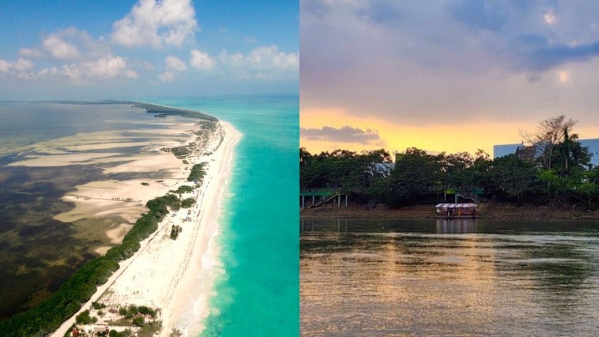 Costa mujeres, destino reconocido por sus playas vírgenes al norte de Cancún y el Río Sinú, el tercer río más importante de la región Caribe, ubicado en el centro de Montería, Córdoba.&nbsp;