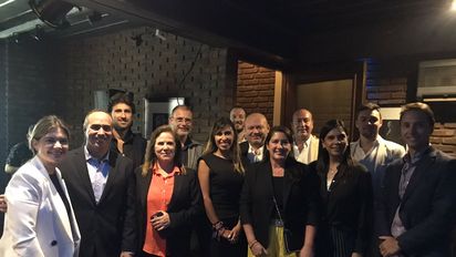 La cena organizada por Meliá Hotels International contó con la presencia de ejecutivos de varios hoteles.