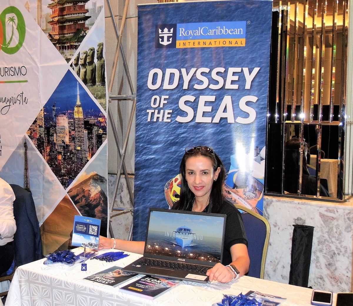 Dina Moncayo de Viajes Amazonas, empresa representante oficial de Royal Caribbean en Ecuador, destacó las bondades de la naviera. - Ladevi Medios y Soluciones Dina Moncayo de Viajes Amazonas, empresa representante oficial de Royal Caribbean en Ecuador, destacó las bondades de la naviera.