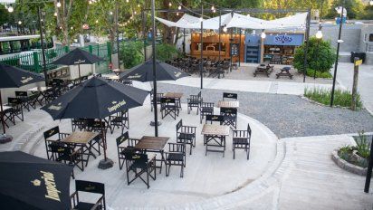 Ciudad: patio gastronómico en Parque Patricios