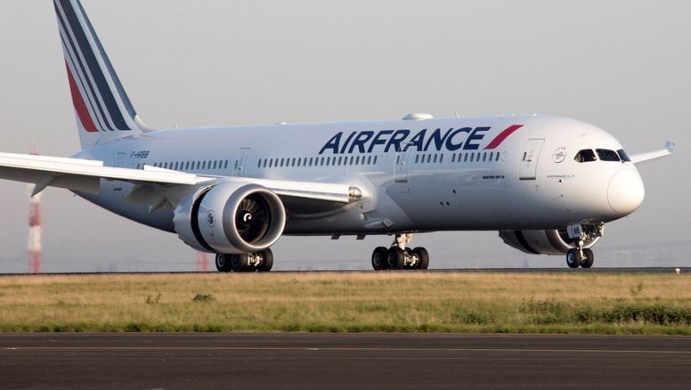 Uno de los B-787 Dreamliner de Air France.