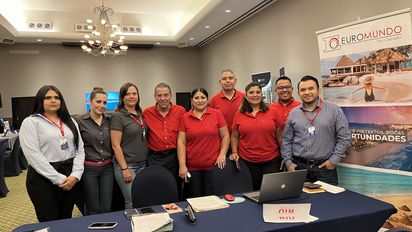 El equipo de Euromundo durante el Outlet de Grupos en Ciudad de México.&nbsp;