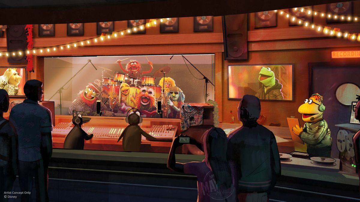 Los Muppets reemplazan a Aerosmith en la Rock n Roller Coaster.