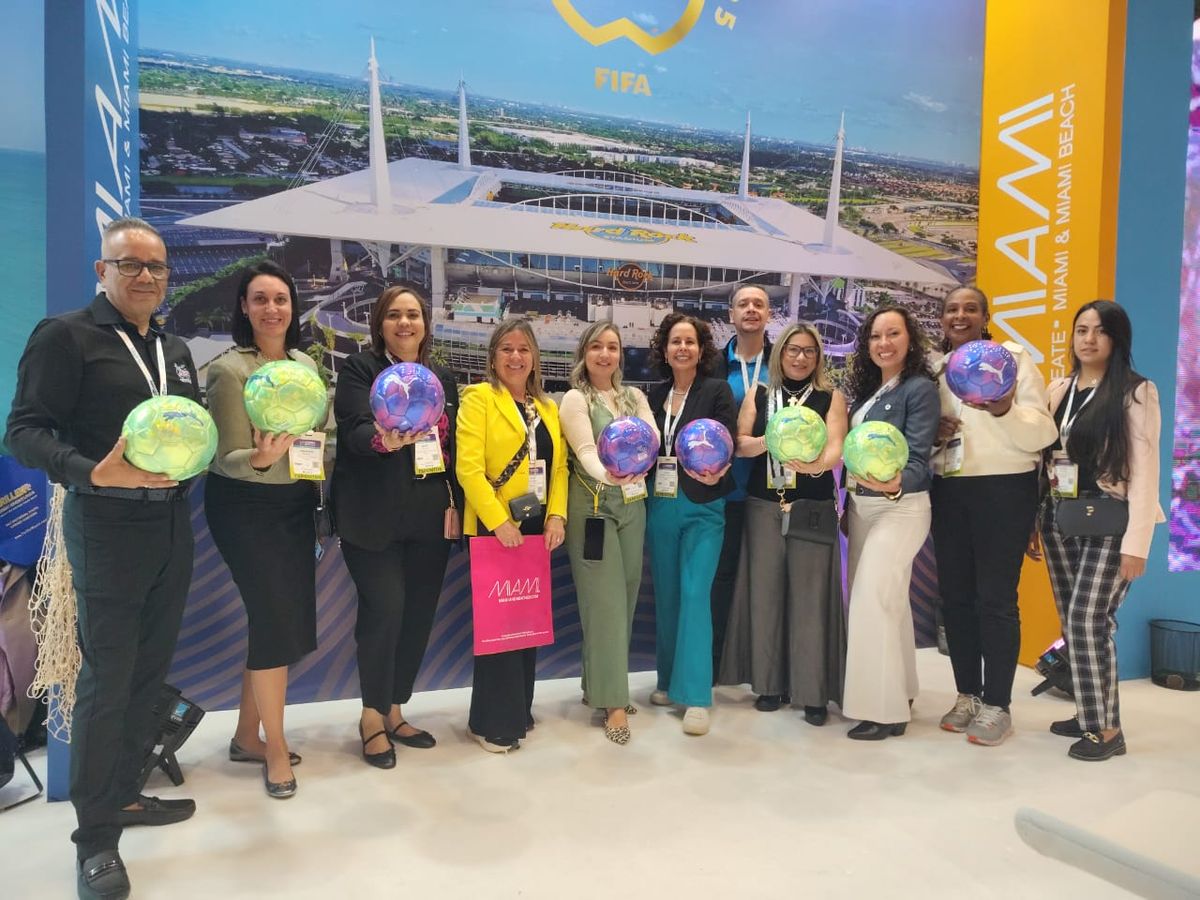La delegación de Miami promocionando el Mundial de Clubes FIFA 2025.