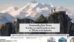 Cartel promocional del webinar de Europamundo sobre el destino Suiza.