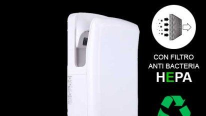 Las nuevas normas de higiene y limpieza que trajo la pandemia requieren secamanos con filtros HEPA.