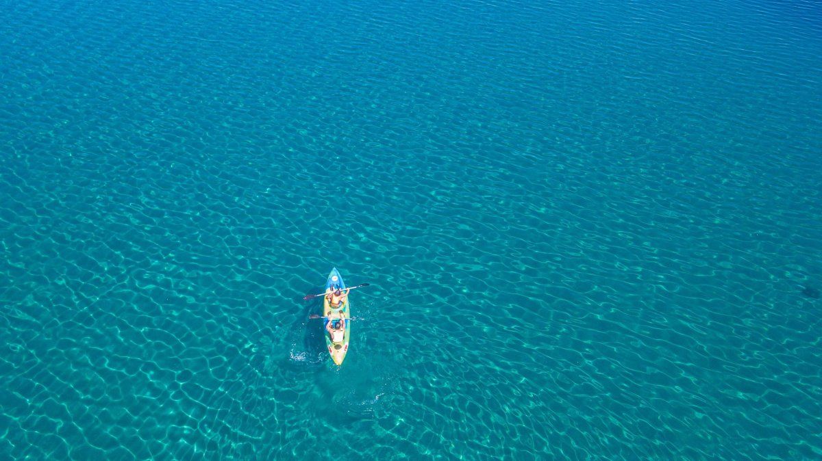 Verano en Bariloche es sinónimo de kayak. 