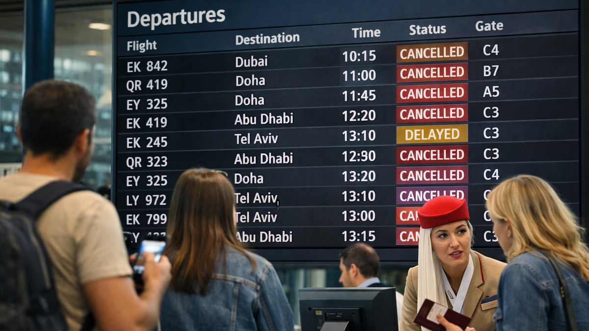 Vuelos afectados por el conflicto en Medio Oriente: las aerolíneas Emirates, Etihad y Qatar activan reembolsos.