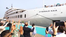El bautismo del Emerald Kaia tuvo lugar en Venecia.
