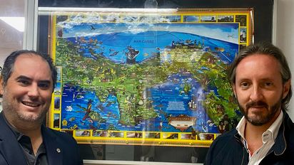 Ernesto Orillac, CEO de Margo Tours; y Juan Vásconez, presidente de Xplore Panama.