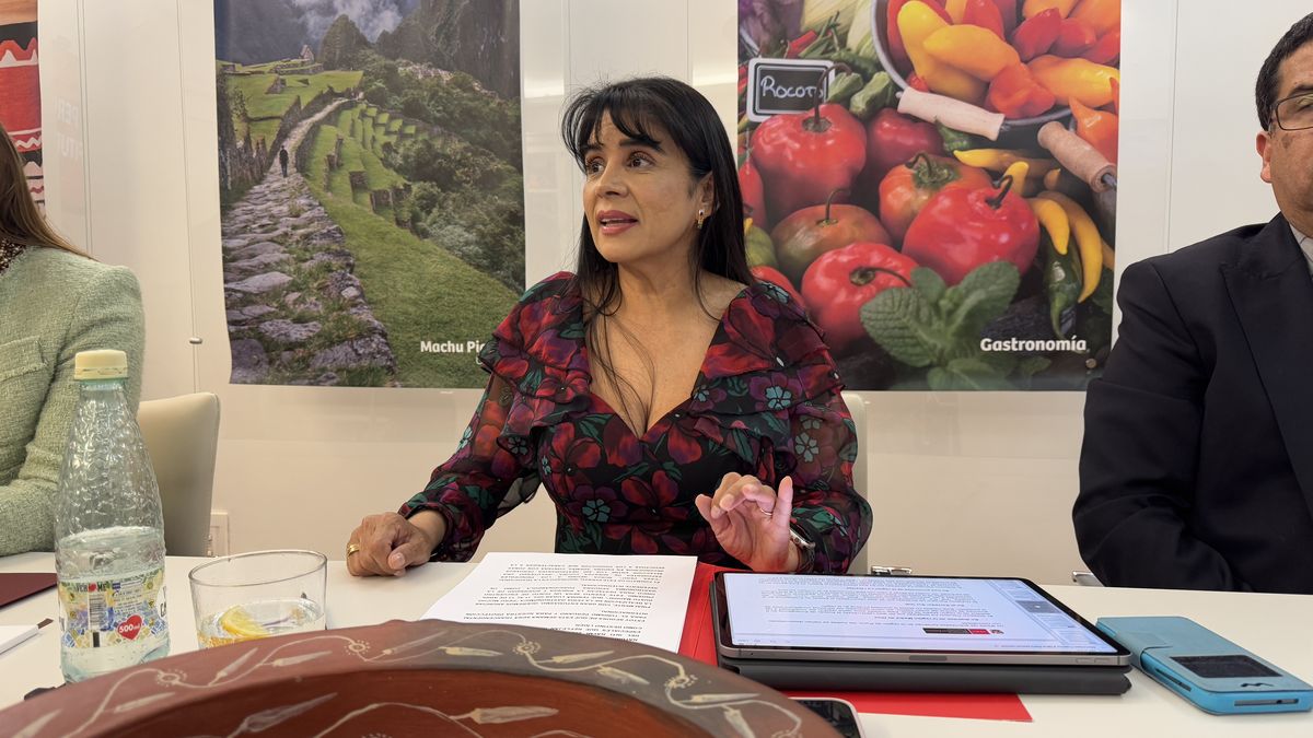 La ministra de comercio exterior y turismo de Perú, Úrsula Desilú.
