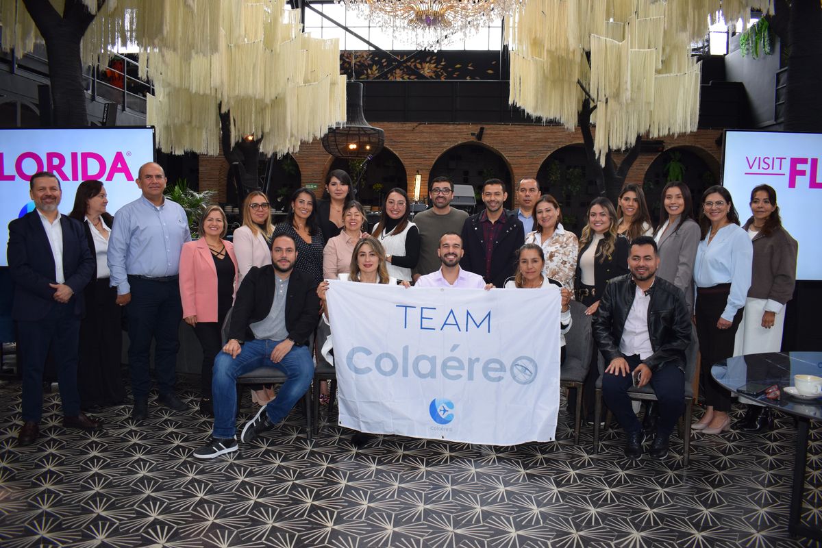 Agentes de viajes, representantes de Visit Florida y Colaéreo participaron en la jornada de capacitación sobre Tampa, promoviendo el destino como una alternativa renovada y competitiva para el mercado colombiano.