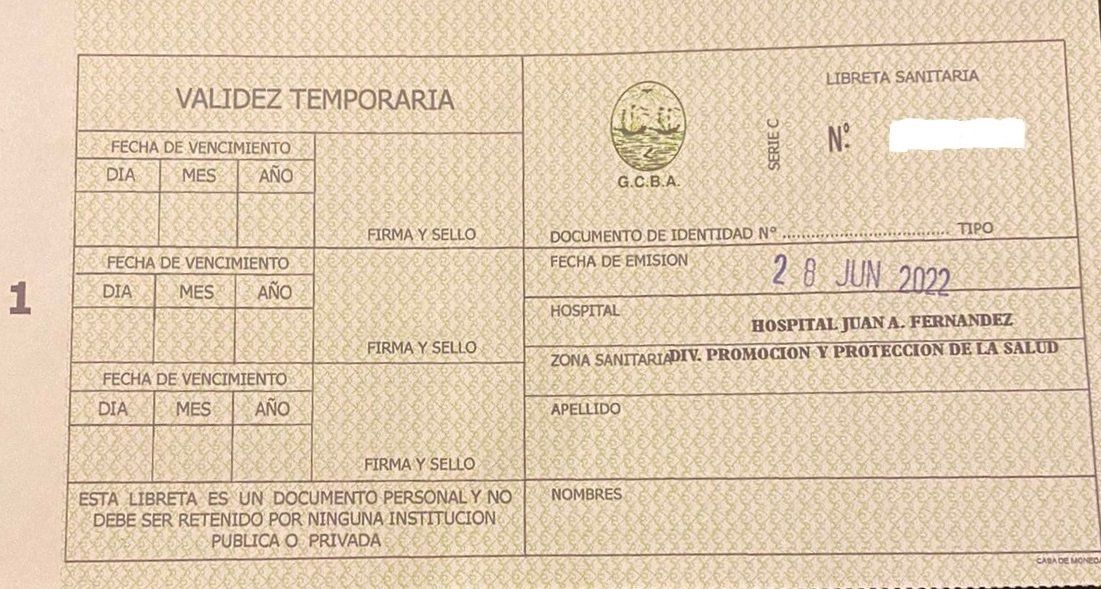 ¿Cuáles son los pasos a seguir para gestionar la libreta sanitaria en la Ciudad?