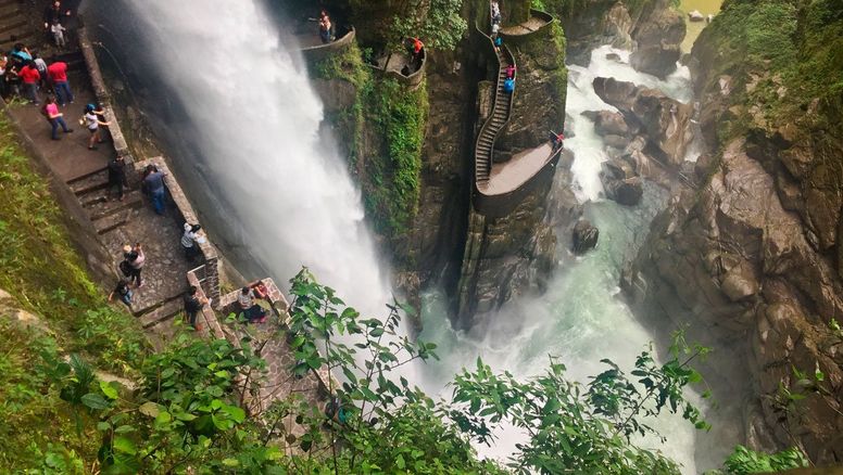 Baños de Agua Santa, en Tungurahua, registró una alta afluencia de turistas durante el más reciente feriado de Carnaval.