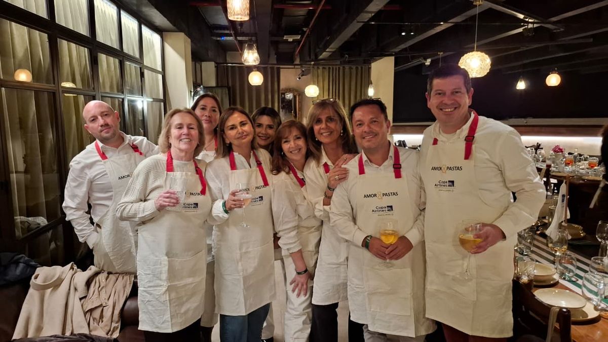 Copa Airlines: socios comerciales vivieron la experiencia culinaria de elaborar sus propias pastas. Copa Airlines: socios comerciales vivieron la experiencia culinaria de elaborar sus propias pastas.