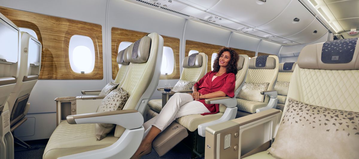 La clase Premium Economy de Emirates llegará a Latinoamérica en sus Airbus A380.