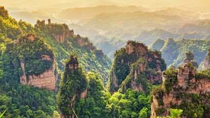 Vacaciones en China: descubrí el impresionante lugar del país de Asia que inspiró al creador de Avatar y que recientemente visitaron Marley y Charlotte Caniggia.&nbsp;