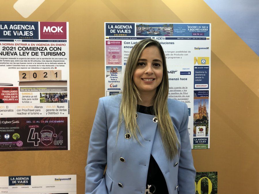 Cheryl Mahecha, subdirectora Comercial para Latam de Hoteles City Express, está presente en la Vitrina Turística Anato 2021.