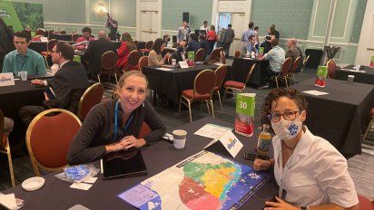 Michelle Fridman, titular de Sefotur Yucatán, sostuvo reuniones con los delegados de las aerolíneas en Routes Américas 2021.