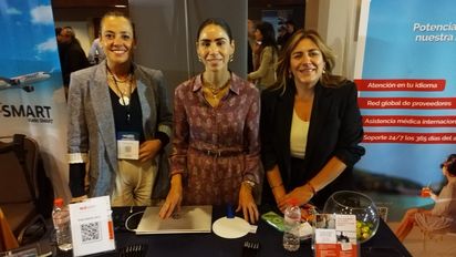 Pauline Bafalluy, Karen Oyarce y&nbsp; Pamela Castro representando a Mawdy en una nueva edición del Ladevi Workshop para compartir con el trade su oferta de asistencia al segmento corporativo y bleisure de cara a la temporada baja de 2026.&nbsp;