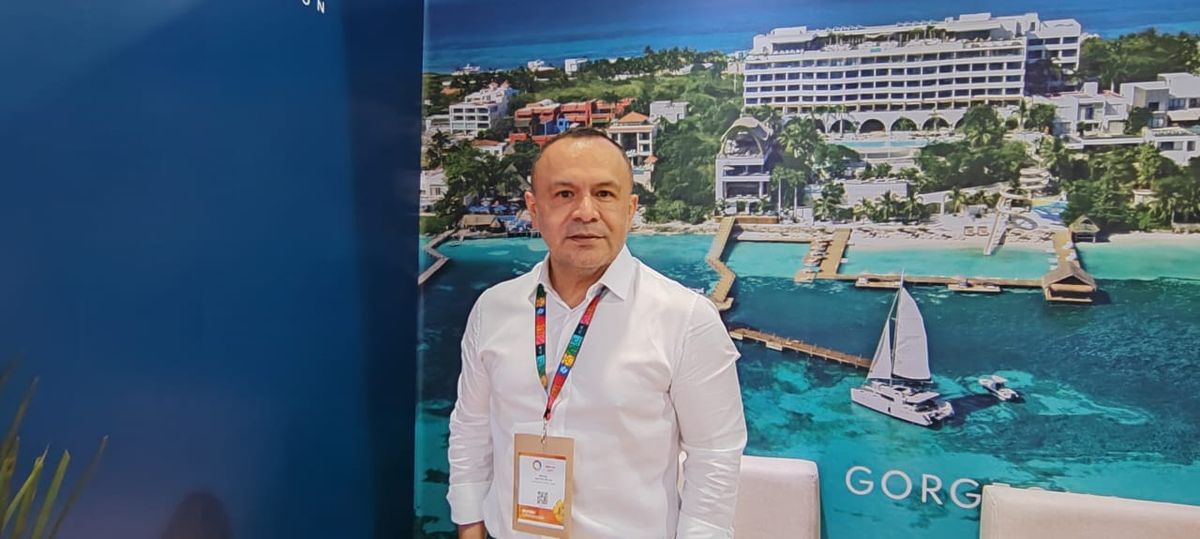 Miguel Galicia, director general de Travel Shop,&nbsp; en el Tianguis Turístico 2024.