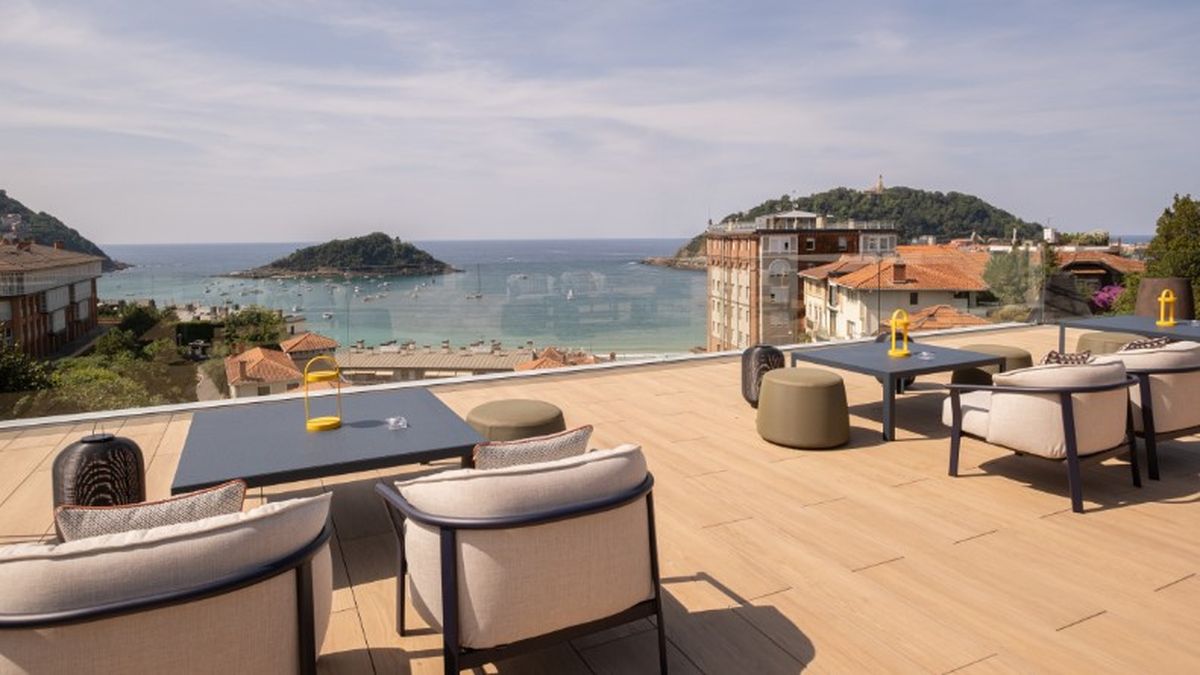 Rooftop del nuevo hotel de Eurostars en San Sebastián