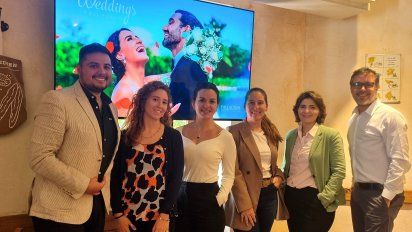 El equipo de Palladium Hotel Group durante el encuentro.