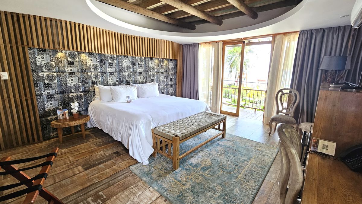 Una de las habitaciones que ofrece el hotel.