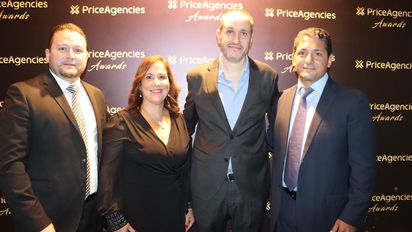 Juan Socas, director de Alianzas Comerciales; Zoraida Cedeño, gerente general de Agencias; Rafael Durand, director de Operaciones; y Pablo Jaitman, director general para Colombia de PriceTravel Holding.