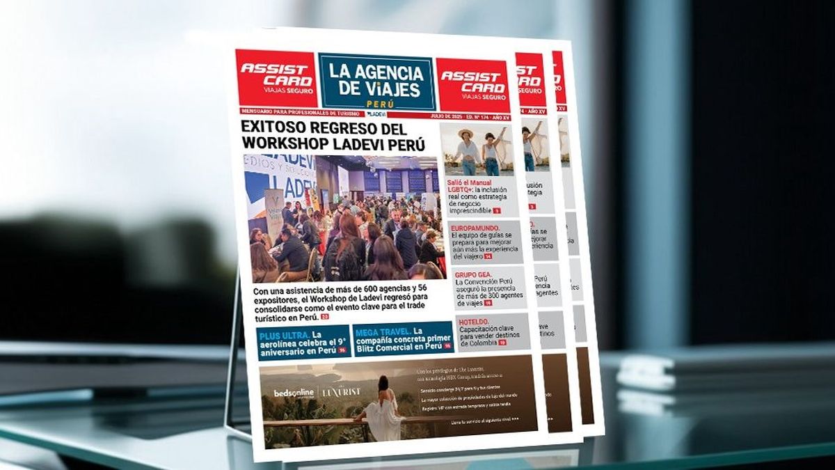 Portada de la Revista La Agencia de Viajes Perú de julio 2025.