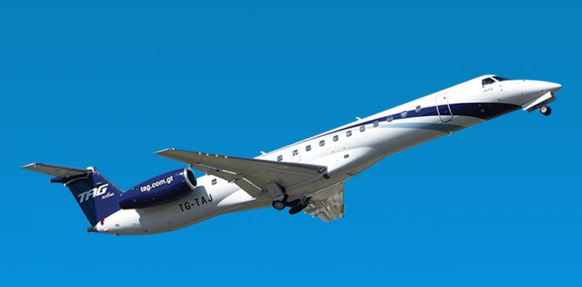 Uno de los Embraer EMB-145 de TAG Airlines.