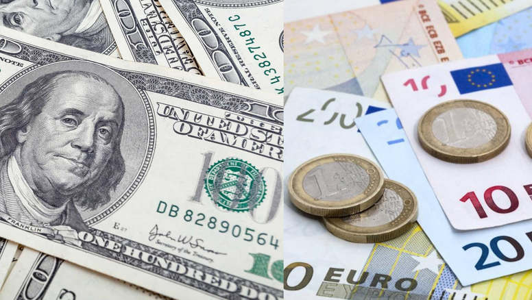 Tasa representativa del mercado del dólar y euro.