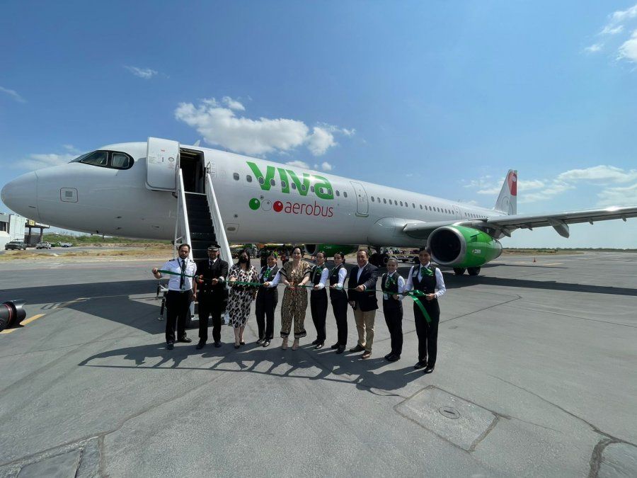 Viva Aerobus inauguró la ruta Nuevo Laredo-Ciudad de México.