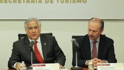 Miguel Torruco y Juan Manuel Martínez