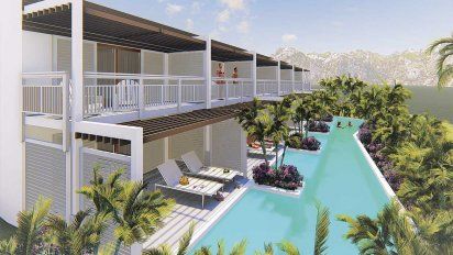 &nbsp;Render del Preferred Club Marina Swim Out Suite y Preferred Club Ocean Marina Suite de AMResorts.