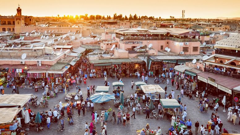 Marrakech, uno de los destinos más visitados en Marruecos.