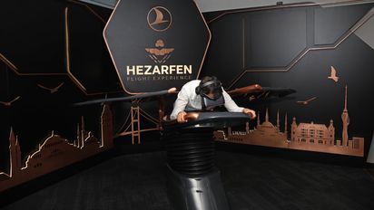 Prueba del nuevo simulador de Turkish Airlines. Prueba del nuevo simulador de Turkish Airlines.