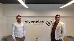 De izquierda a derecha: Patricio Dapice, gerente comercial de Vivencias Travel y Esteban Vergaray, travel manager.